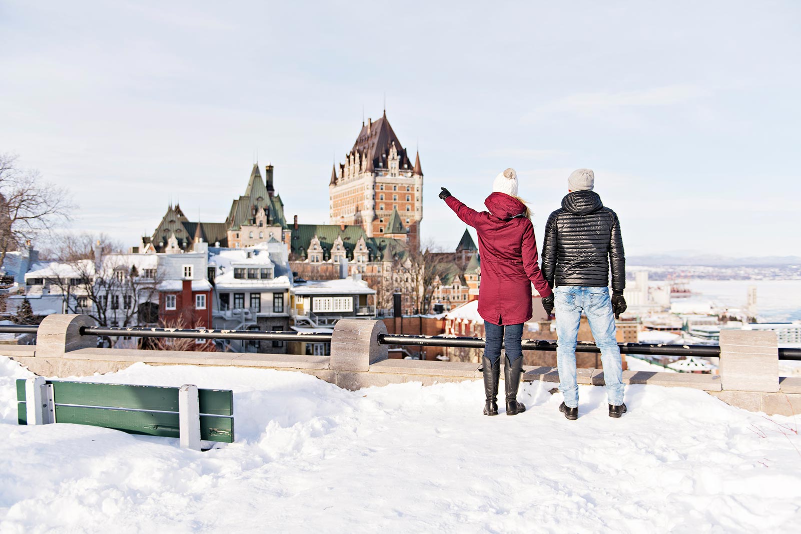 Old Quebec in the snow